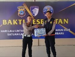 Peringati Hari Lalu Lintas Bhayangkara ke-71, Satlantas Polres Banjarbaru Gelar Donor Darah