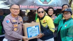 Baksos HUT Lalulintas ke-71 Ditlantas Polda Kalsel Dan Ojol Bersinergi Bahas Keselamatan Hingga Penanganan Laka