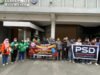 Antisipasi ISPA, Persatuan Soladaritas Driver (PSD) Medan berbagi masker ke masyarakat 