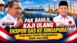 Listrik Batam–Bintan Padam, Ekspor Gas ke Singapura Harus Dikaji Ulang : Projo Kepri Sudah Mengingatkan Sejak Juni