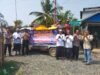 Peduli Dampak Kekeringan, Polsek Beruntung Baru Distribusikan Air Bersih ke Desa Pindahan Baru