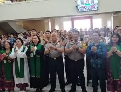 Minggu Kasih di GKE Maranatha, Kapolda Kalsel Tegaskan Polisi Bersama Masyarakat  Hadir untuk Semua Golongan