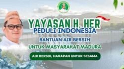 Kepedulian Yayasan Haji Her Bantu Air Bersih Patut Diacungi Jempol
