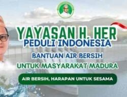 Kepedulian Yayasan Haji Her Bantu Air Bersih Patut Diacungi Jempol